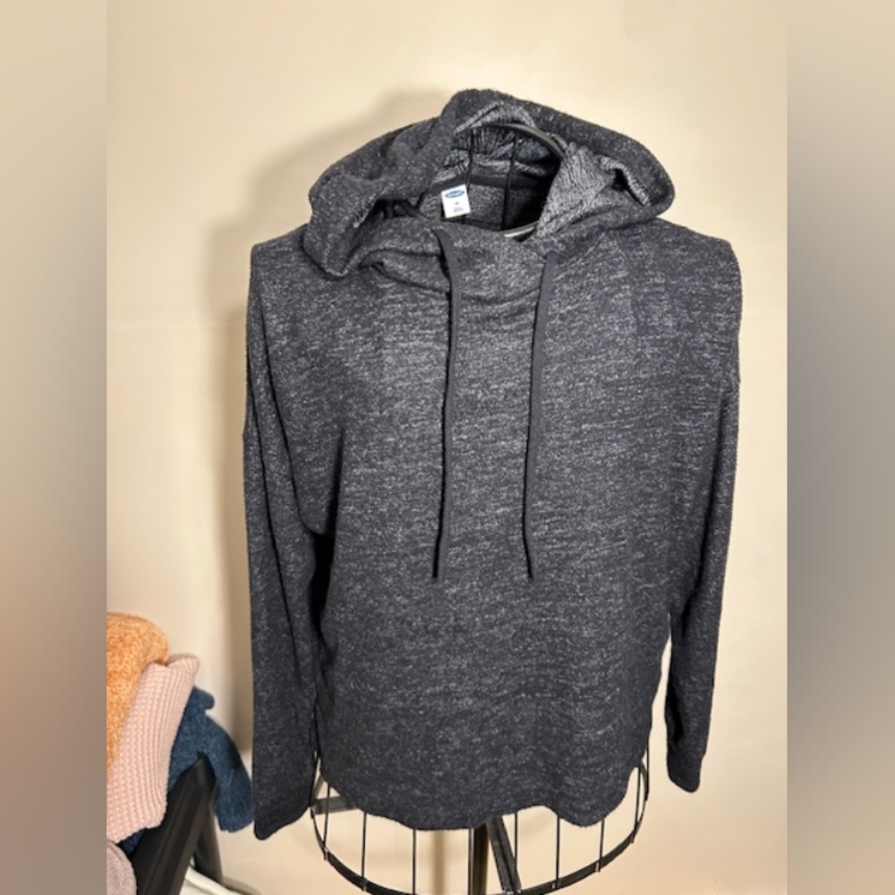 size extra small womens hoodie sweatshirt crop top athletic wear black